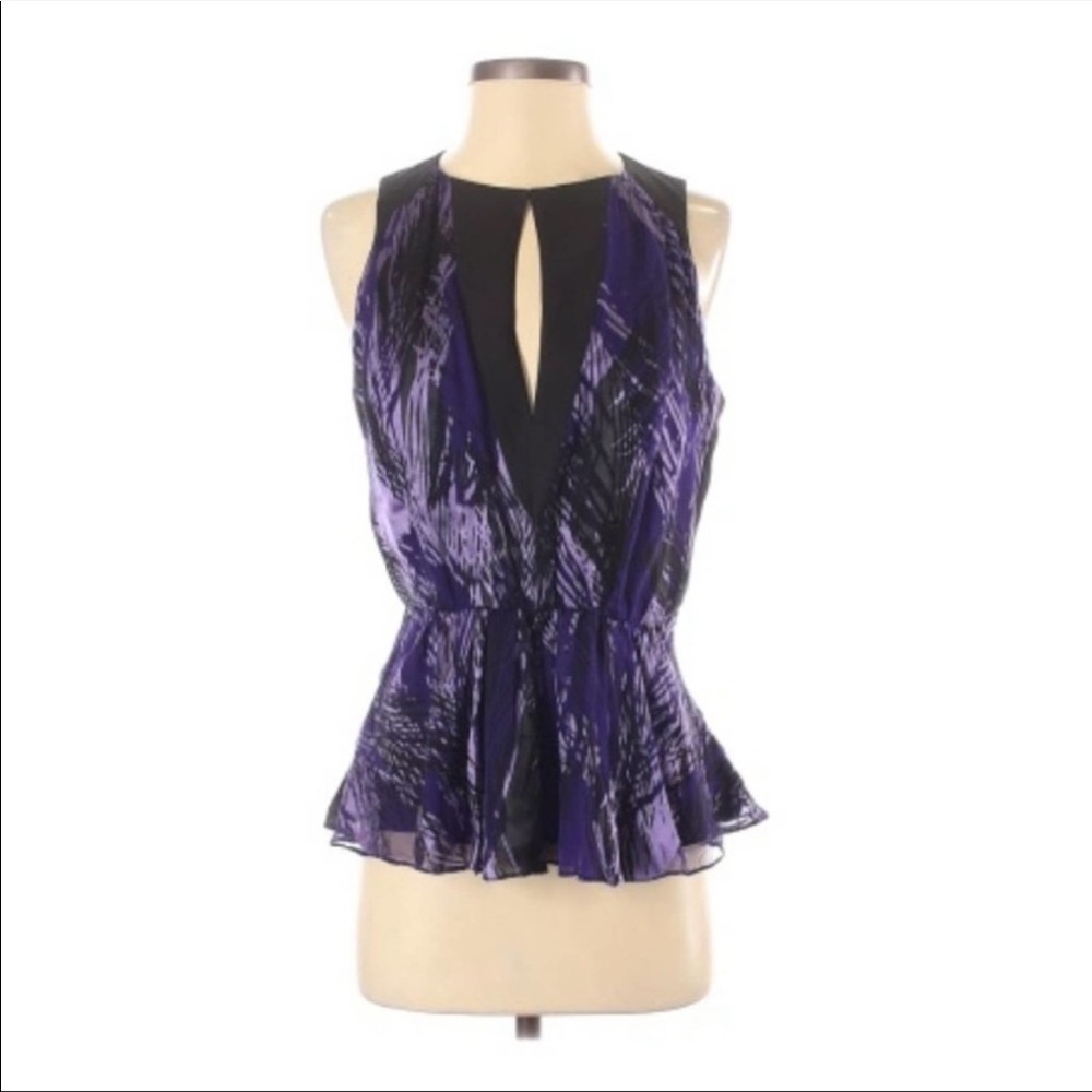 Guess by Marciano Sleeveless Silk Blend Blouse Xs